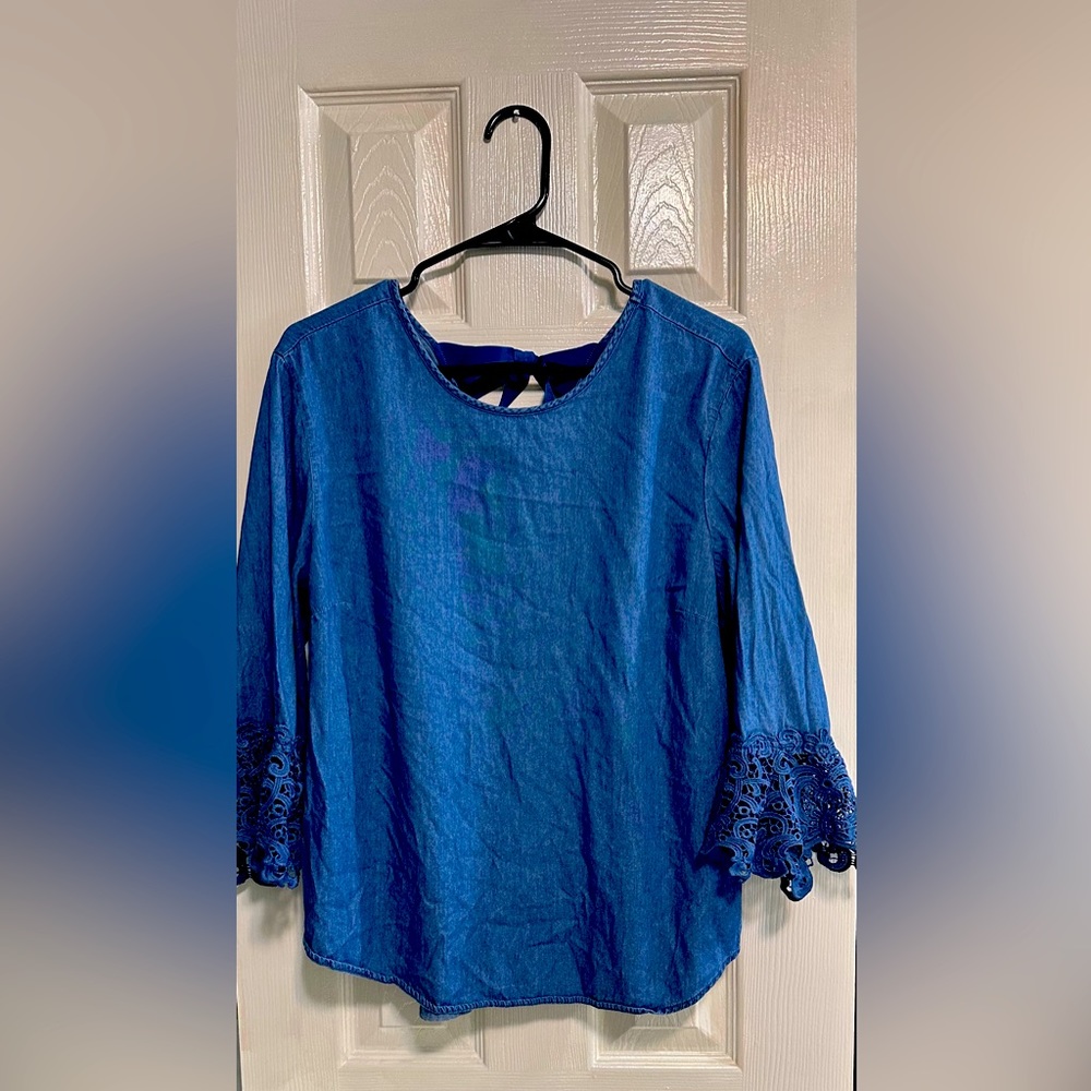 Denim Shirt women NO STRECH Size:L